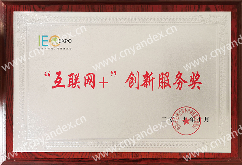 互聯(lián)網(wǎng)+創(chuàng)新服務獎